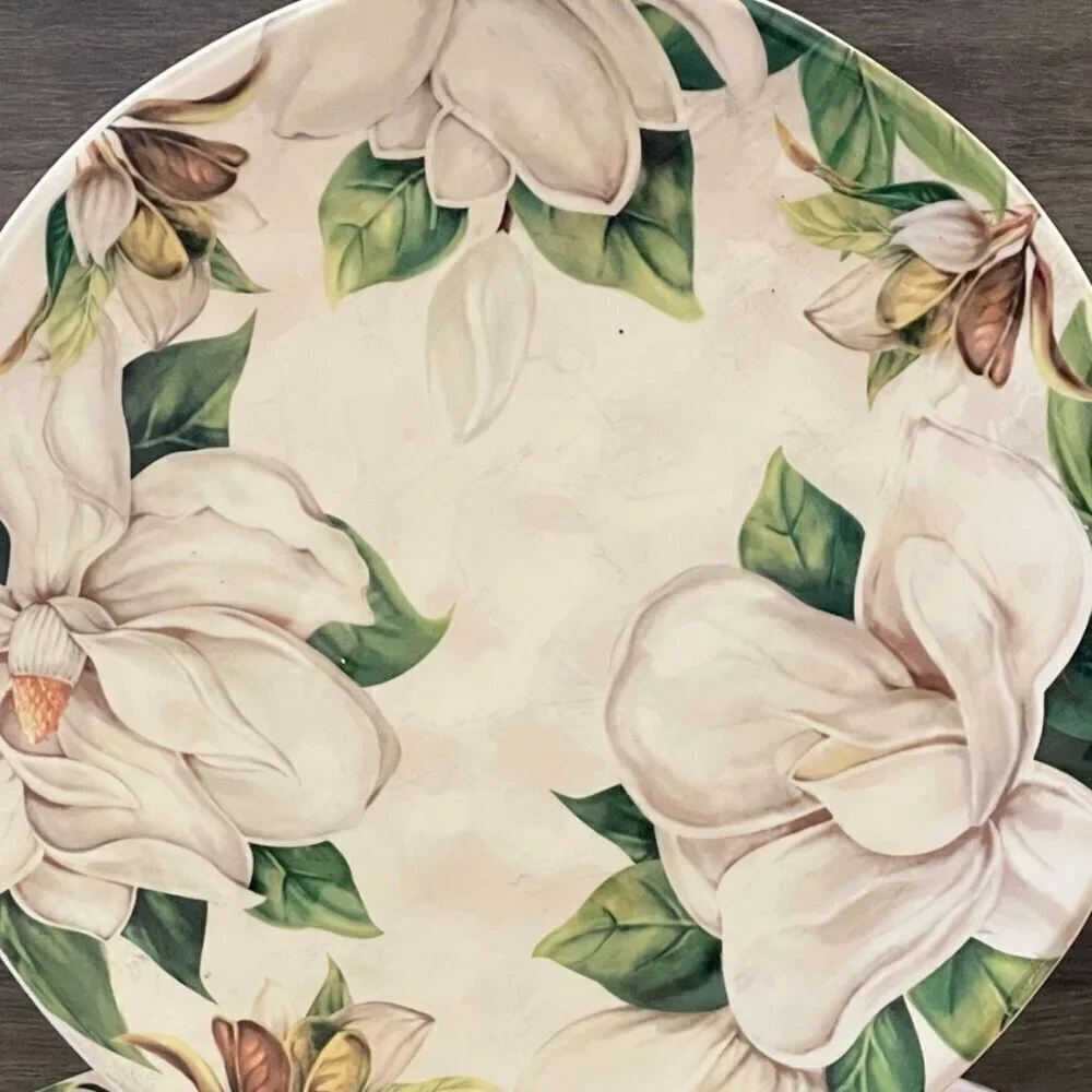 Pier 1 Magnolia Ironstone Floral Pattern 10.5